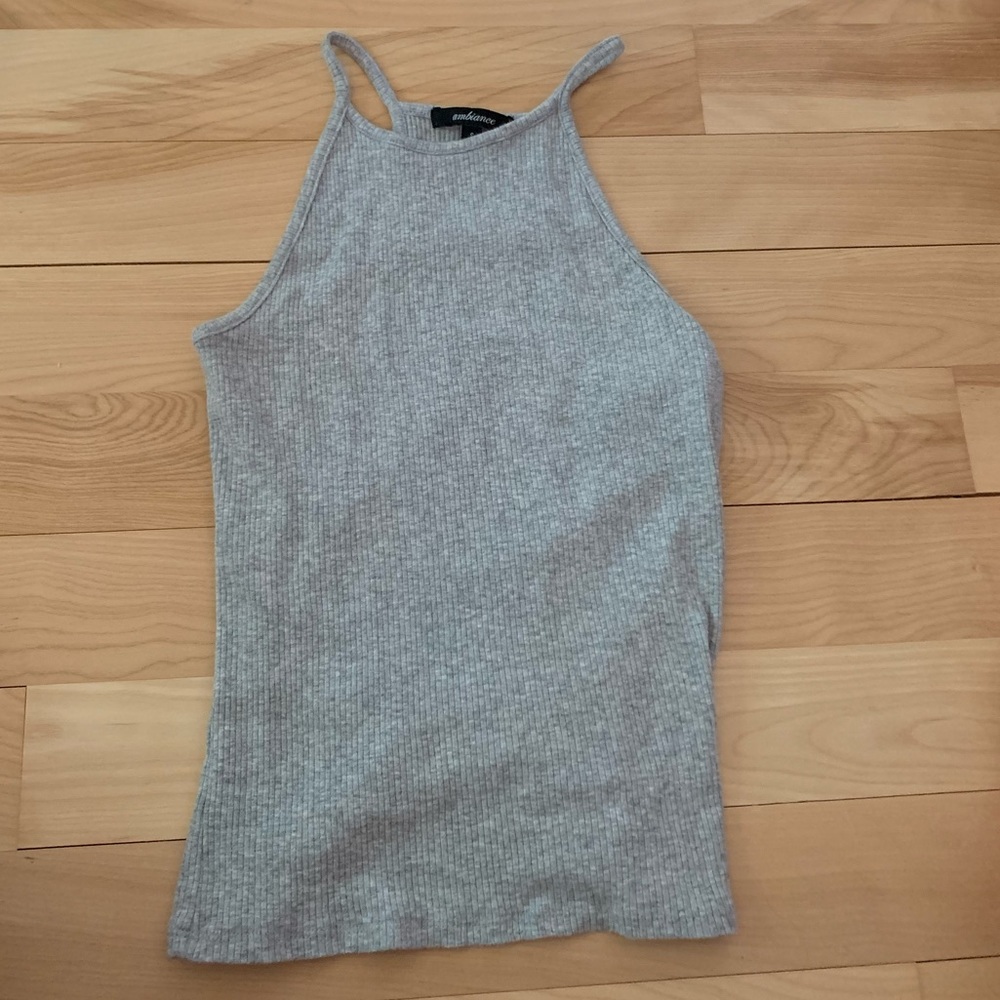 Gray summer mockneck  tank